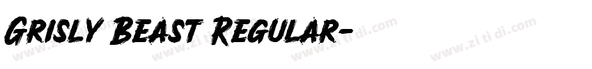 Grisly Beast Regular字体转换